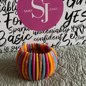 Sassy Jones Zanzibar stretch Bracelet (Bright)
